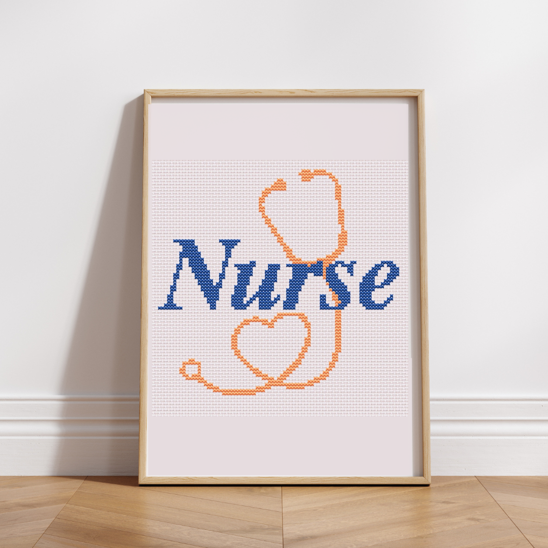 Nurse Love Cross Stitch Instant Download Pattern